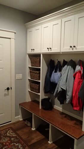 Built-in Mud Room cabinetry